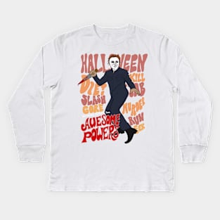 Michael Myers Kids Long Sleeve T-Shirt